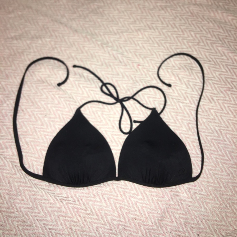 black bikini top